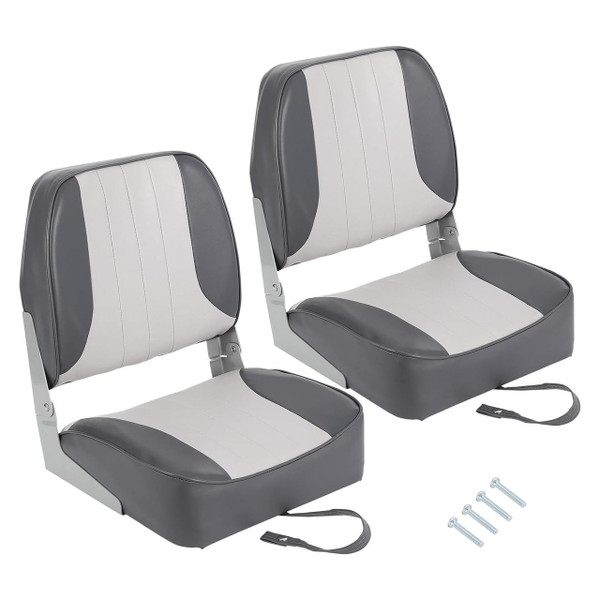 Low-Back Boat Seat (Gray) - View 5