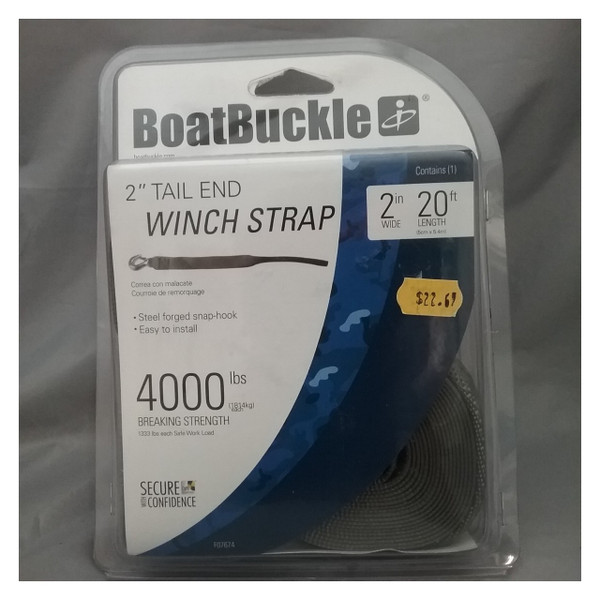 20ft Winch Strap with Tail (2-Pack) - View 5