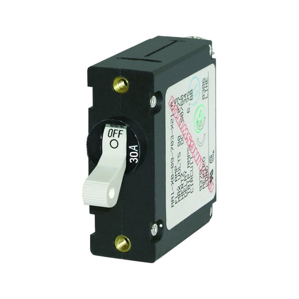 Toggle Circuit Breaker (AA1, 30A, White) - View 5