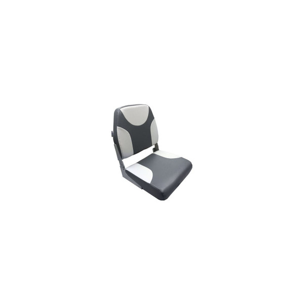 Classic Low-Back Boat Seat (Gray/Red) - View 5