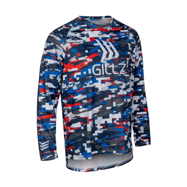 Gillz Men's Contender LS UV Protection Shirt (Powder Blue, Large) - View 5