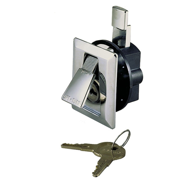 Chrome Flush Latch (2-1/4" x 2") - View 5