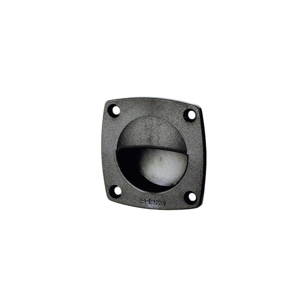 White Plastic Flush Pull (Standard Size) - View 5