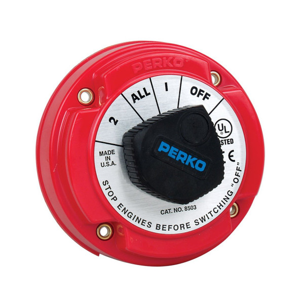 Marine Battery Disconnect Switch with Faceplate - View 5