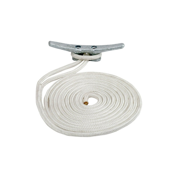 1/2" x 15' Braided Dock Line (Red) - View 5