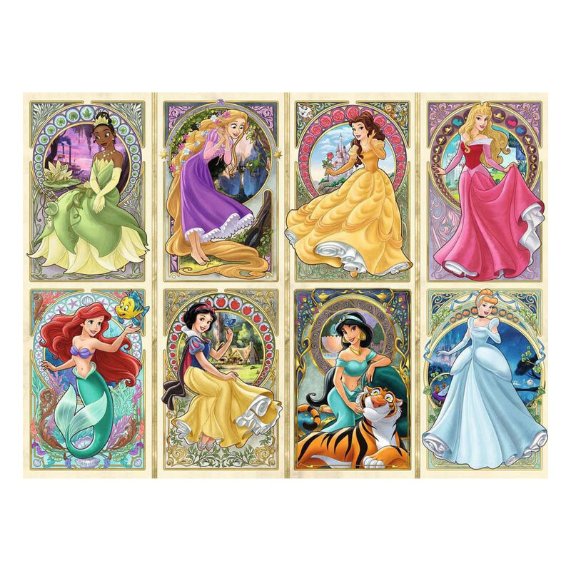 1000 Pc Disney Princesses Art Nouveau - Red Castle Games