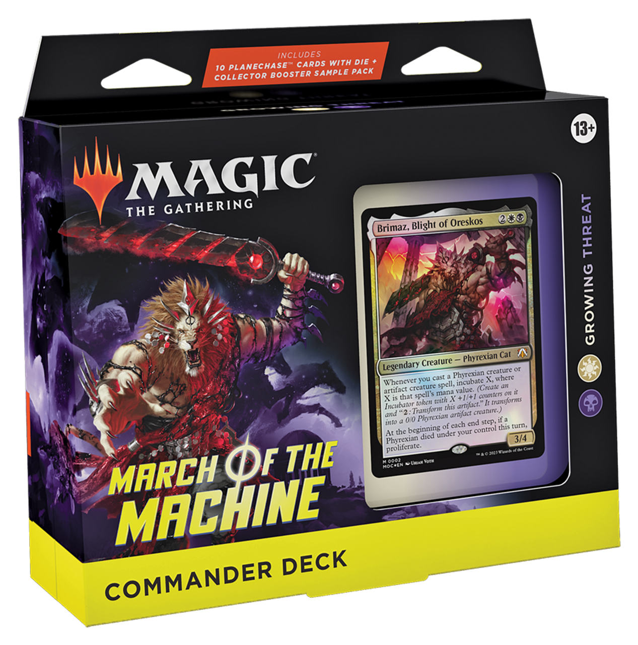  Magic: The Gathering March of the Machine Commander Deck - Call  for Backup (100-Card Deck, 10 Planechase cards, Collector Booster Sample  Pack + Accessories) : Toys & Games