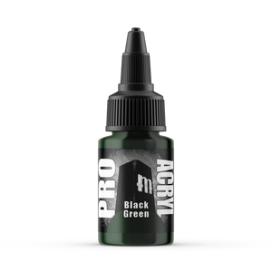 Pro Acryl Paint Black Green 057