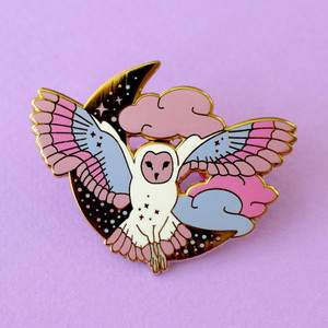 Midnight Owl Enamel Pin Midnight Owl Enamel Pin