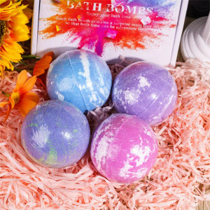 Bath Bomb Set of 4 w/ Dice Inside