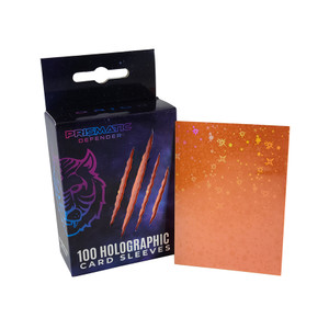 Holographic Card Sleeves 100ct Starfield Orion (orange)