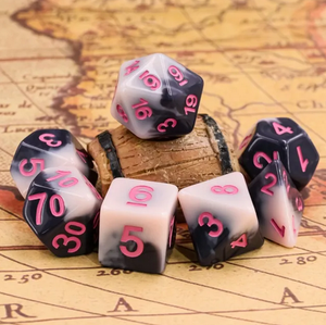 Sakura Mountain Poly Dice Set