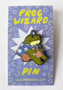 Frog Wizard Enamel Pin