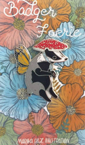 Badger Faerie Enamel Pin