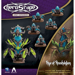 Heroscape Rising Tide Queen Maladrix and Festering Honor Guard Army Expansion Heroscape Rising Tide Queen Maladrix and Festering Honor Guard Army Expansion