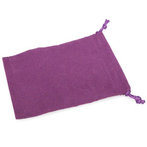 Dice Bag Small Suede Purple