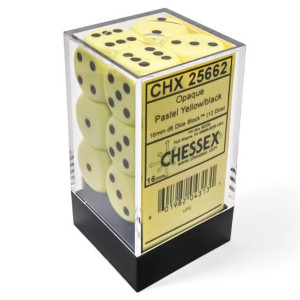 CHX D6 16mm 12 Opaque Pastel Yellow/Black 25662