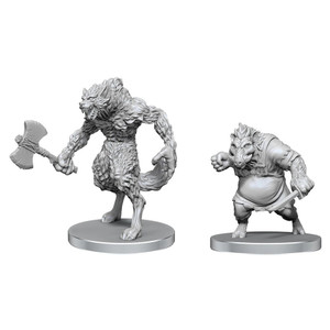 Unpainted NPC Werewolf & Wereboar NM 97583