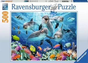 500pc Dolphins in the Coral Reef Puzzle