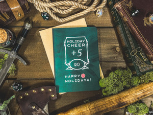 D&D Holiday Cheer +5 Holiday Card