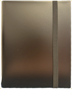 Generic 9-Pocket Black Binder with Strap