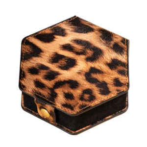 Leopard Print Flannel Dice Box