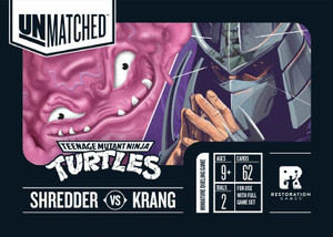 Unmatched Adventures Teenage Mutant Ninja Turtles Shredder vs. Krang "Hero" Decks