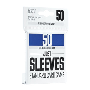 Blue 66mm x 92mm 50ct Standard Card Game Sleeves Gray Gamegenic