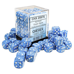 CHX D6 12mm 36 Speckled Ocean Stone 25976