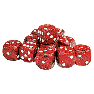 CHX D6 16mm 12 Speckled Lava Stone 25774