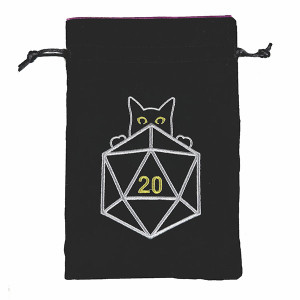 Dice Bag Cat D20