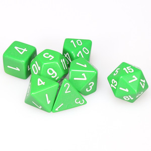 CHX Polyhedral Opaque Green w/ White 25405