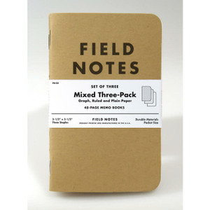 Mixed Memo Books 3-Pack Field Notes
