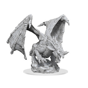 Unpainted NPC Dragon, Young Blue NM 90322