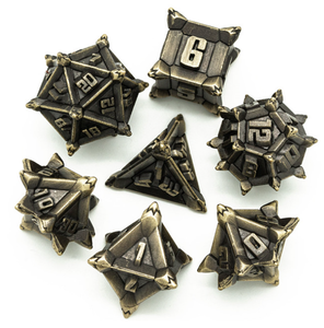 Bronze Ancient Metal Pinwheel Dice Bronze Ancient Metal Pinwheel Dice