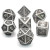 Plated Ancient Metal Dice Nickel