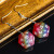 D20 Rainbow Pride Flag Glitter Earring