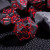 Crackle Black/Red Resin 7ct RPG Dice