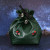 Green Python Leather Dice Bag