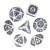 Frame Pattern White RPG Dice Set