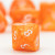Orange Macaron RPG Dice Set