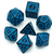Poly Window Lattice Pattern Dice Blue