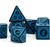 Poly Window Lattice Pattern Dice Blue
