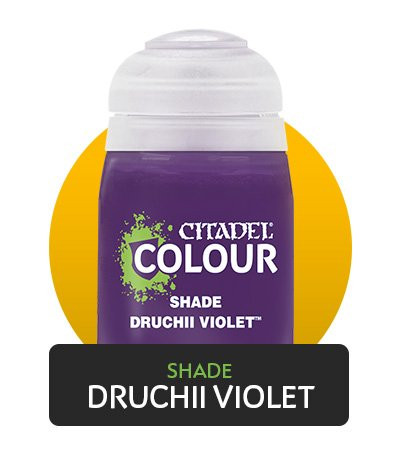 ド*ク様 Citadel Colour 塗料 75本中古 Warhammer Colour Shade Druchii Violet (18mL) 24-16 - Red Castle Games