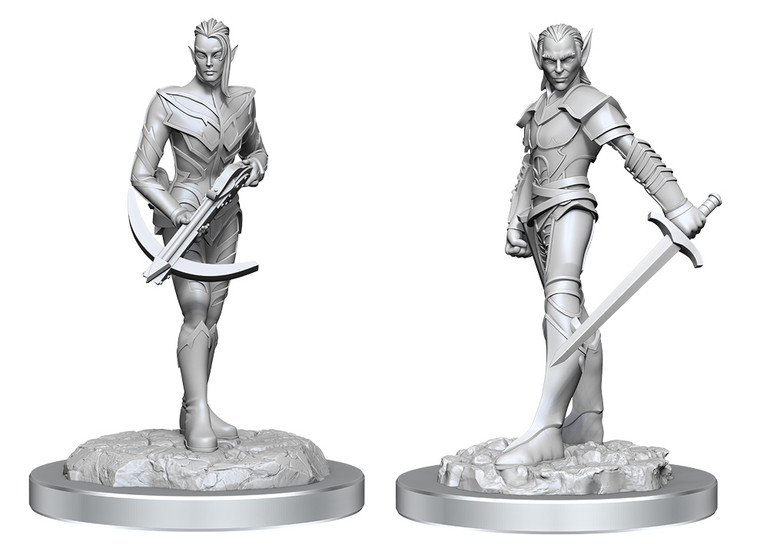 Unpainted PC Drow Fighters NM 90525