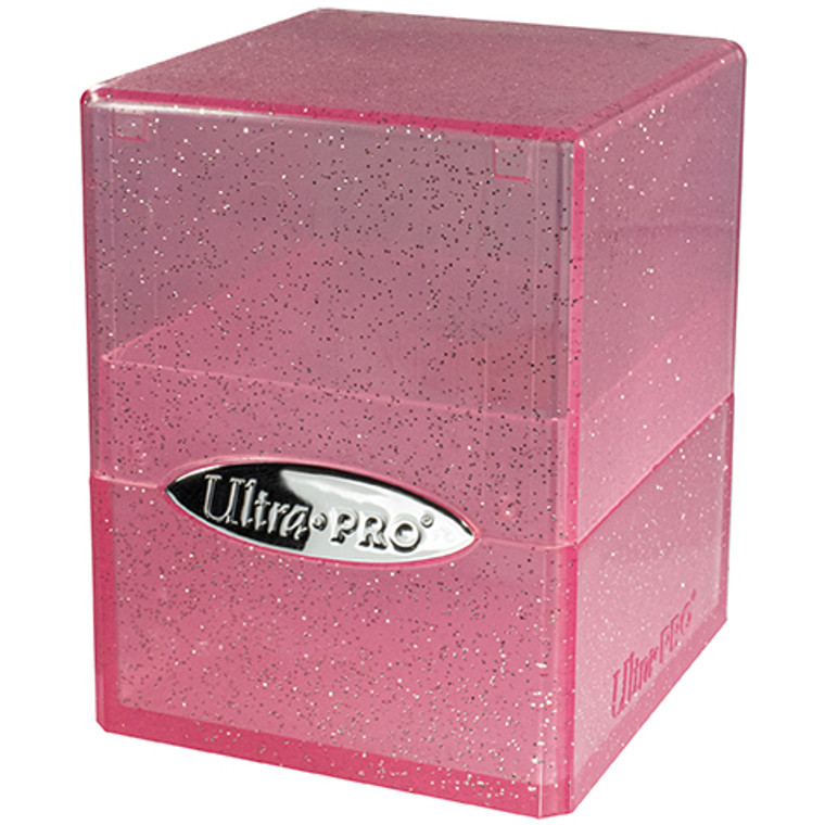 Satin Cube 100ct Glitter Pink
