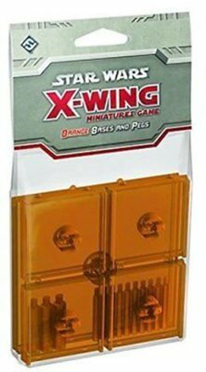 X-Wing Bases and Pegs - Orange