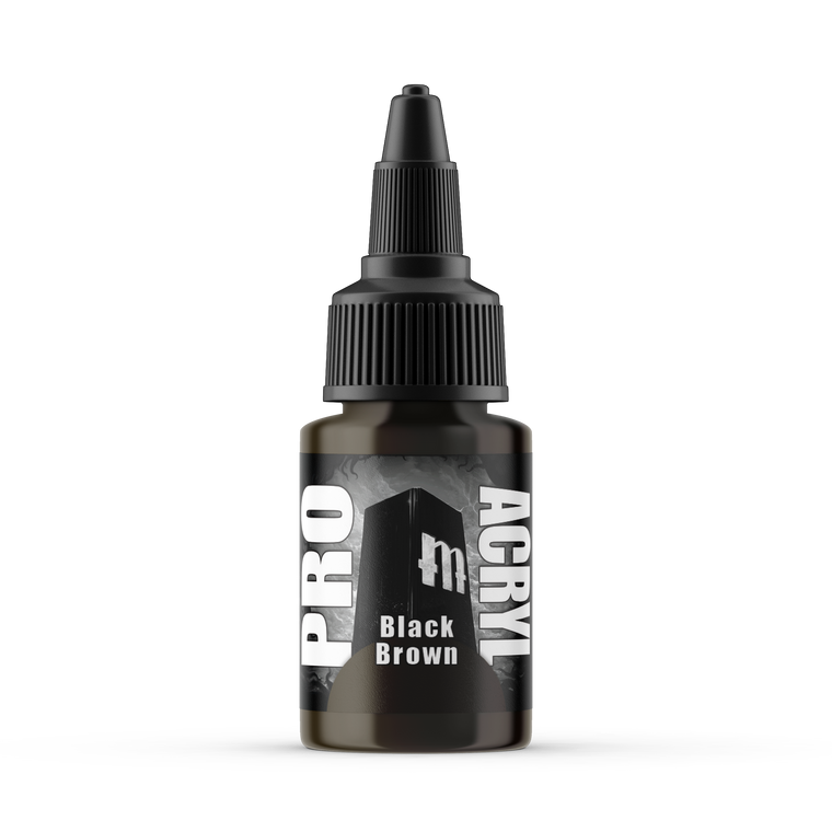 Pro Acryl Paint Black Brown 040