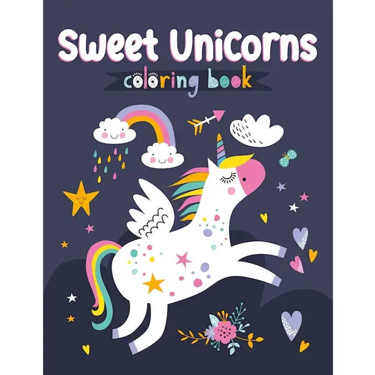 Sweet Unicorns Coloring Book
