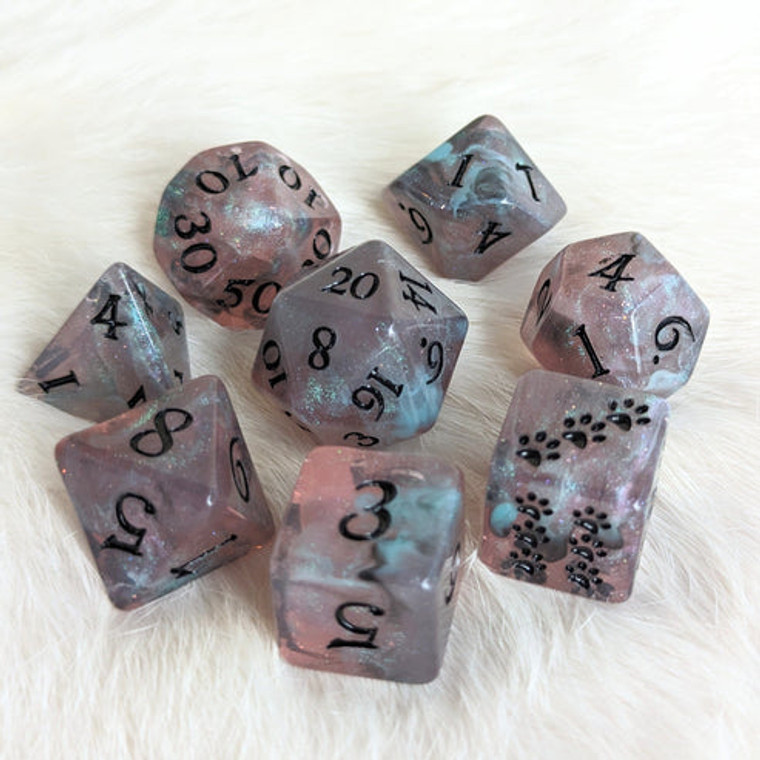 Poly Dissonant Whispers 8pc Dice Set
